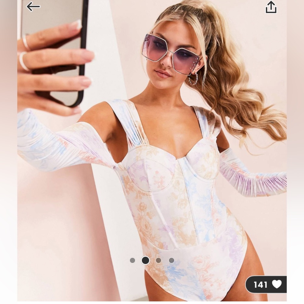 NWT Swimsuit Asos Luxe Size 10